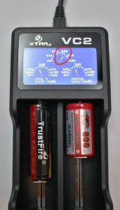 XTAR VC2 charging current