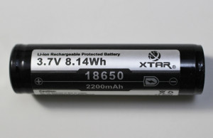 XTAR 3.7v 18650 lithium battery