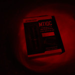 The red LED at close range