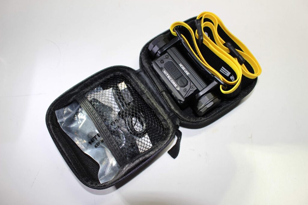 Nitecore HC65 in protective case